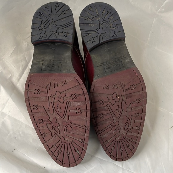 Fluchos Huellas Monk Strap Burgundy Cap Toe F0279 Genuine Leather Spain 43 EU - Picture 11 of 14